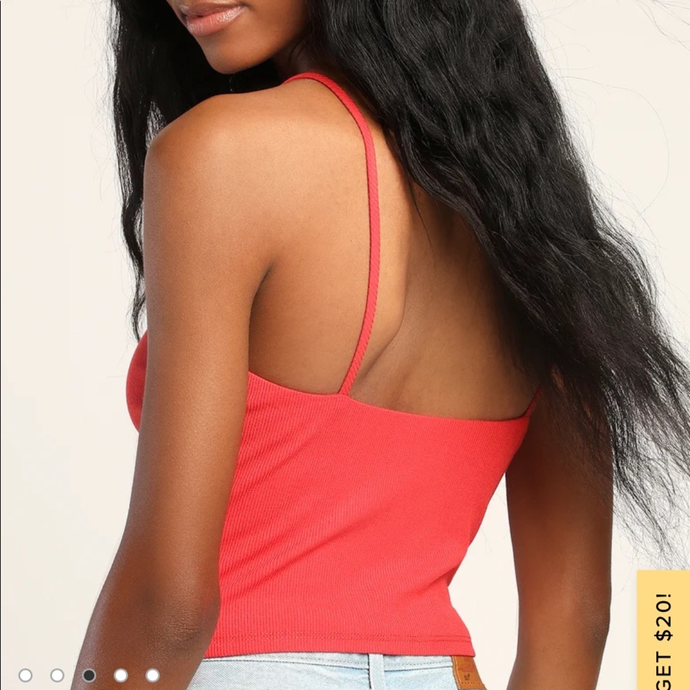 💋❤️Lulu’s Try Something New Ribbed Cami❤️💋 - Picture 3 of 10